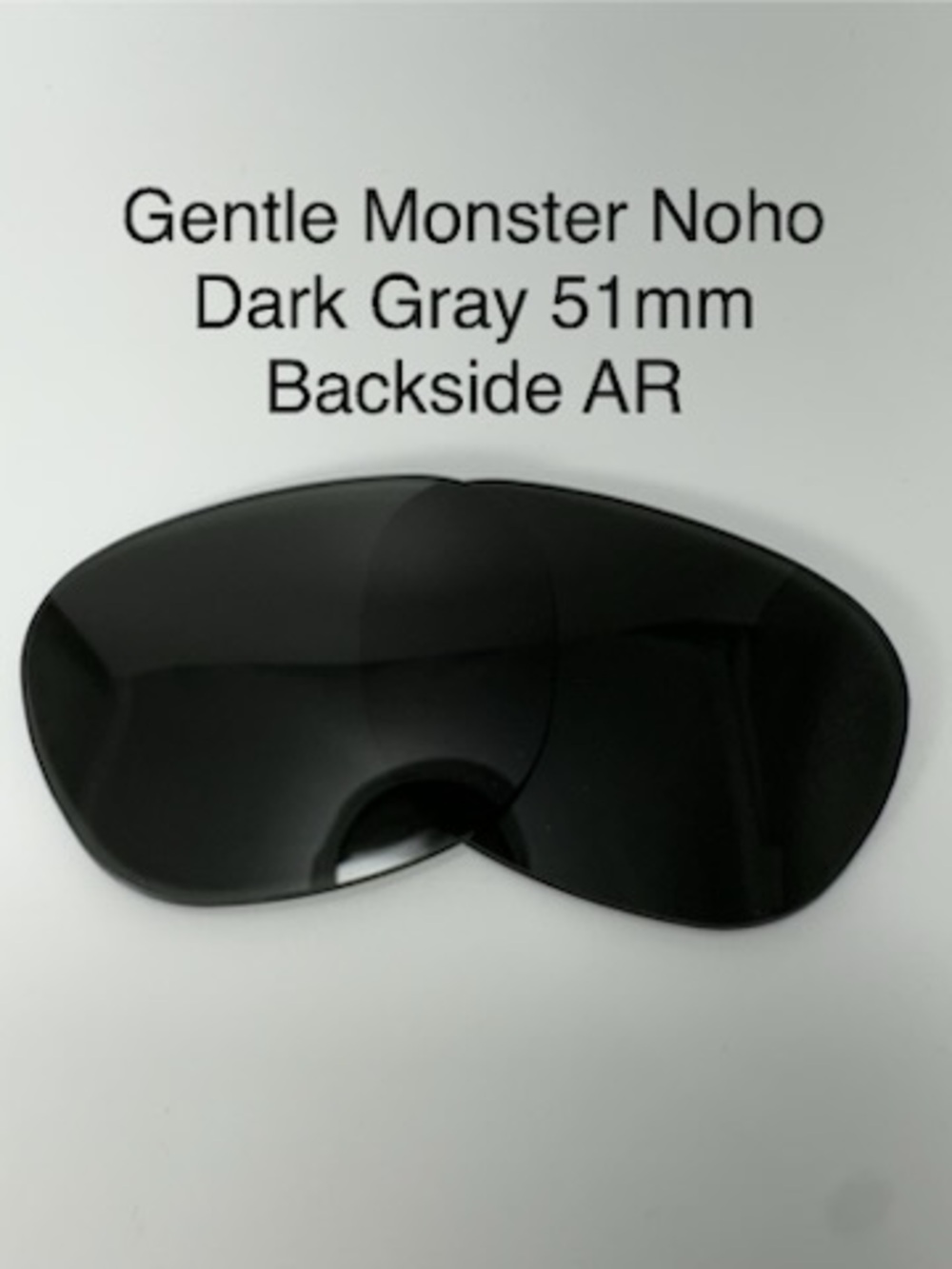 Factory Replacement Lenses for Gentle Monster NOHO Sunglasses Dark Gray 51mm